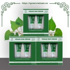 kem chống nắng thuần chay igreen 60ml - spf50+ bảo vệ da trước uva uvb