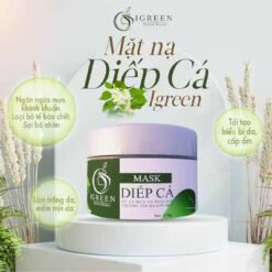 mặt nạ diếp cá igreen - giảm mụn xóa thâm kiềm dầu giúp da mềm mịn