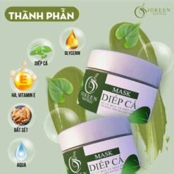 mặt nạ diếp cá igreen - giảm mụn xóa thâm kiềm dầu giúp da mềm mịn