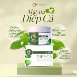 mặt nạ diếp cá igreen - giảm mụn xóa thâm kiềm dầu giúp da mềm mịn