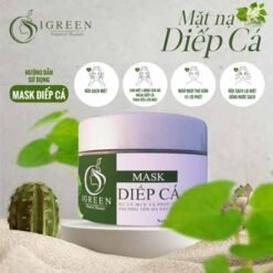 mặt nạ diếp cá igreen - giảm mụn xóa thâm kiềm dầu giúp da mềm mịn